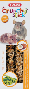 Crunchy Stick Noix de coco/Pois 115 g Zolux - Friandise pour rat et souris