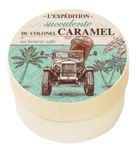 Caramel tendre Beurre salé et Fleur de Guérande - DV France - Boîte Voyages gourmands - 50 g