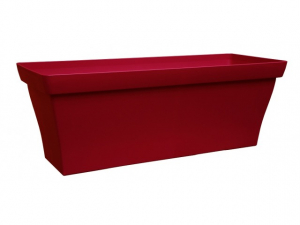 bac rectangulaire en plastique rouge 17cm