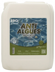 Anti-algues préventif - EDG by Aqualux - liquide - 5 L