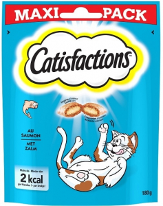 Friandises pour chats et chatons - Catisfactions - saumon - 180 gr 
