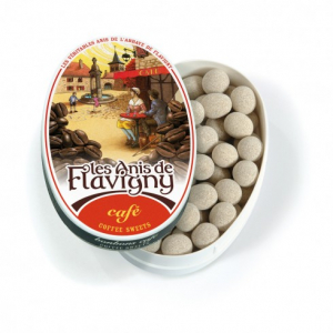 Les anis de Flavigny - Café - Boite ovale - 50 g