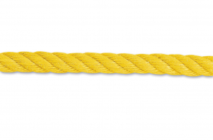 Corde polypropylène torsadée - 1060 Kg - Ø 8 mm - Jaune - Vente au mètre linéaire
