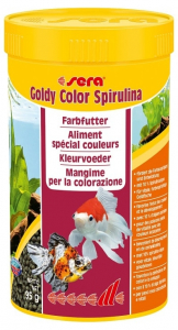 Aliment spécial couleurs Goldy color spirulina - Sera - 95 gr