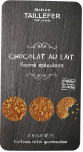 Bouchées chocolat au lait cœur spéculoos - Maison Taillefer - 75 gr - x8