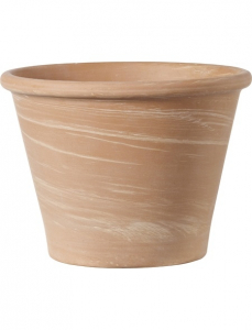 Pot Toscane double à bord lisse en terre cuite Ø 40 x 35 cm : Pots