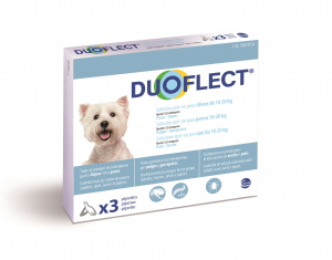 Duoflect x 3 pour chien de 10 à 20 kg - Traitement contre les puces et les tiques
