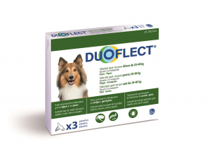 Duoflect x 3 pour chien de 20 à 40 kg - Traitement contre les puces et les tiques