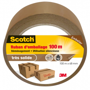 Scotch d'emballage marron renforcé 48 mm x 66 m - Brico Dépôt