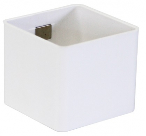 Pot magnétique cube - Kalamitica - Blanc - 6 cm
