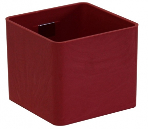 pot magnétique cube - Kalamitica - Rouge vif - 6 cm