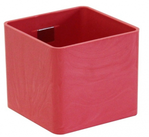 Pot magnétique cube - Kalamitica - Corail - 6 cm
