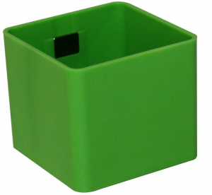 Pot magnétique cube - Kalamitica - Émeraude - 6 cm