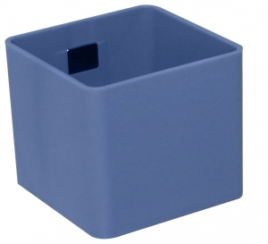 Pot magnétique cube - Kalamitica - Bleu gris - 6 cm