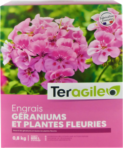 Engrais géraniums et plantes fleuries - UAB - Teragile - 0,8 kg