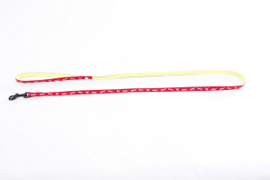 Laisse nylon Chat bicolore - Martin Sellier - 10 mm x 120 cm - Rouge 