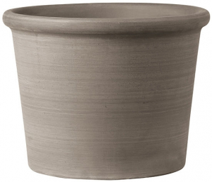 Pot cilindro bordato primitivo - Deroma - grafite - Ø 38 cm
