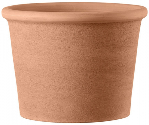 Pot cilindro bordato primitivo - Deroma - white - Ø 33 cm