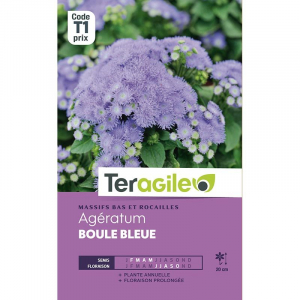 Ageratum Boule bleue - Graines - Teragile