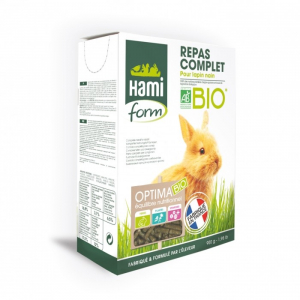 Repas Complet Bio - Hamiform - Pour  lapins nain - boite de 900g