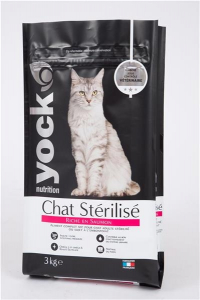 Croquette pour chat stérilisé - Yock Nutrition - saumon - 3 kg