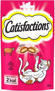 Friandises pour chats et chatons - Catisfactions - boeuf - 60 gr