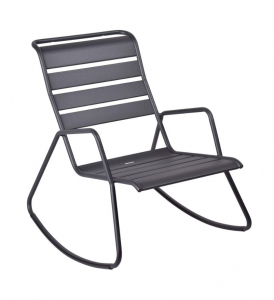 Rocking chair Monceau - Fermob - 68 x 78 x 88 cm - Carbone