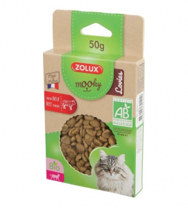 Friandises Mooky Bio Lovies au goût de Bœuf - Zolux - Pour chat adulte - 50 g