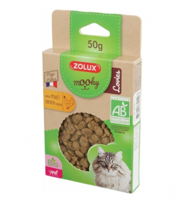 Friandises Mooky Bio Lovies au goût de Poulet - Zolux - Pour chat adulte - 50 g