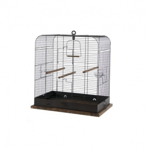 Cage Retro Madeleine pour oiseaux - Zolux - 57 x 37,5 x 62 cm - Noire