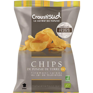 Chips de pomme de terre au sel de Guérande - Bio - 100 grammes