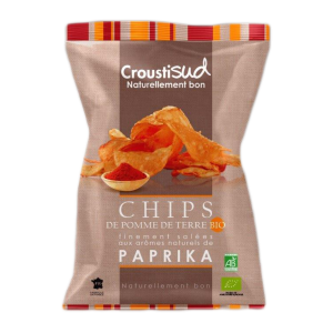 Chips de pomme de terre au papirka - Bio - 100 grammes