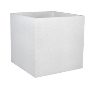 Pot carré Graphit - EDA - 57 L - Blanc cérusé