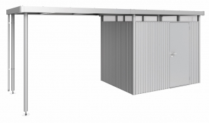 Auvent - Abri de jardin Highline - Taille 4 - argent - 275 x 282 x 222 cm 