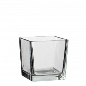 Vase transparent Lotty - Mica Decorations - carré - 12 cm