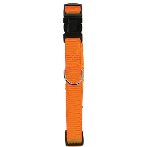 Collier Nylon réglable pour chien - Zolux - 10 mm - Orange