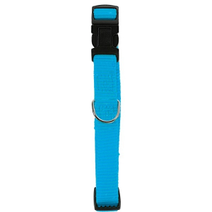 Collier Nylon réglable pour chien - Zolux - 10 mm - Bleu Turquoise