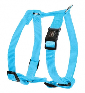 Harnais Nylon réglable pour chiens - Zolux - 15 mm - Bleu Turquoise