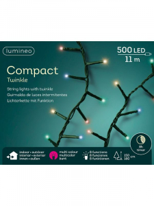 Guirlande Compact 500 LED clignotante extérieure - 11 m - Lumière