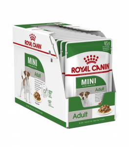 Boîte Mini Adult en sauce pour chiens - Royal Canin - 12 x 85 g