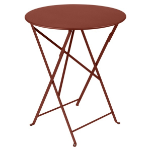 Table pliante Bistro - Fermob - Ø 60 cm - Ocre Rouge