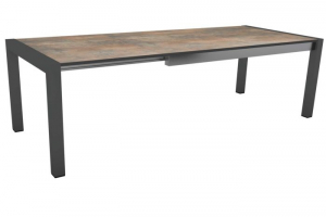 Table Extensible - Stern - 174/214/254 -  Aluminium/HPL - Anthracite/Gris