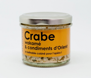 Rillettes Crabe, wakamé et condiments d'Orient - L'atelier du cuisinier - 80 g