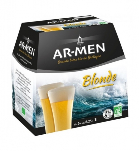 Pack Bière blonde Bio - AR-MEN - 5° - 6 x 25 cl