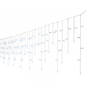 Guirlande rideau - Blanc froid - 20 m -extérieur - câble blanc