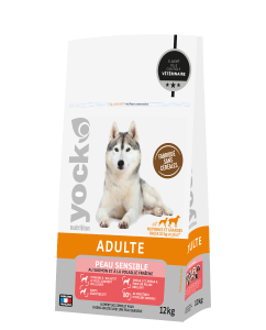 Croquettes sans céréales Peau sensible chien adulte - Yock Nutrition
