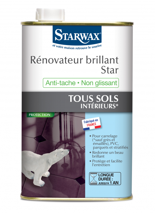 Starwax Nettoyant Doux 1l Carrelage - Sols Plastiques - Parquets