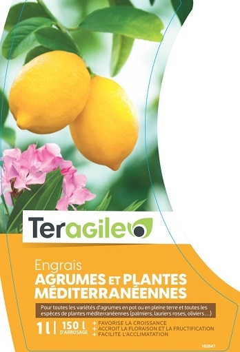 Engrais plantes méditerranéennes et agrumes UAB - Teragile - 0,8