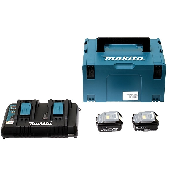 Pack 2 batteries 18 V et chargeur- Makita Makita