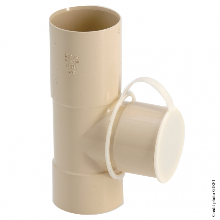 Collecteur d'eau de pluie - GIRPI - PVC - Ø 50 mm - Sortie Ø 50 mm